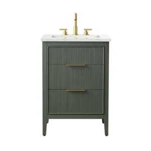 Bilroy 24'' Single Bathroom Vanity with Engineered Stone Top